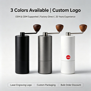 เครื่องบดเมล็ดกาแฟแบบมือหมุนขนาดเล็ก สแตนเลสสตีล แบบพกพา พร้อมแกนบดเหล็ก - Product Image 4
