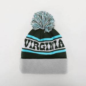 Gorro de Invierno Acrílico Unisex Personalizado OEM de Alta Calidad, Gorro de Punto Jacquard con Pompón, Estilo Pescador, con Logotipo Tejido - Product Image 5