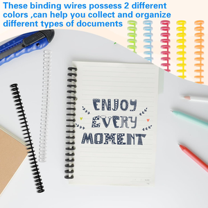 30 Ring <strong>Binding</strong> Combs 3/8 Inch Plastic Spiral Book Binder Coil <strong>Binding</strong> Machine <strong>for</strong> Teacher Student Document Notebooks Black - Product Image 6