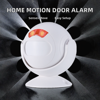 Bel Pintu Anti Maling Akurat dengan Sensor Gerak PIR Nirkabel untuk Rumah, Peringatan Darurat, Volume Dapat Diatur, Alarm Klakson 10m, Mudah Digunakan