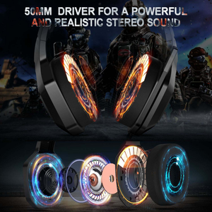 <span class=keywords><strong>ONIKUMA</strong></span> <span class=keywords><strong>K10</strong></span> หูฟังสำหรับเล่นเกมแบบมีสาย 3.5 มม. สเตอริโอเบส RGB ไมโครโฟนลดเสียงรบกวนสำหรับเกมเมอร์แล็ปท็อปคอนโซล - Product Image 4
