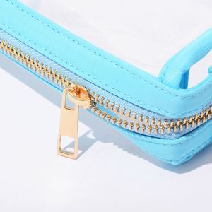 Eco-Friendly Wholesale PVC Fashion <b>Clear</b> Candy Design Cosmetic <b>Bags</b> Water Resistant for <b>Bag</b> Portable Zipper Pouches - Product Image 4