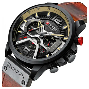 CURREN 8329 Orologio da Polso da <span class=keywords><strong>Uomo</strong></span> di Alta Qualità con Movimento al Quarzo, Impermeabile, in Lega, Analogico, Originale per Uomini - Product Image 3