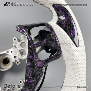 Volante Personalizado de Fibra de Carbono Forjado en Color Morado, Mejora Interior para Lexus IS 250 300 300h RCF NX GS 350DS F Sport 2013-2025 - Product Image 4