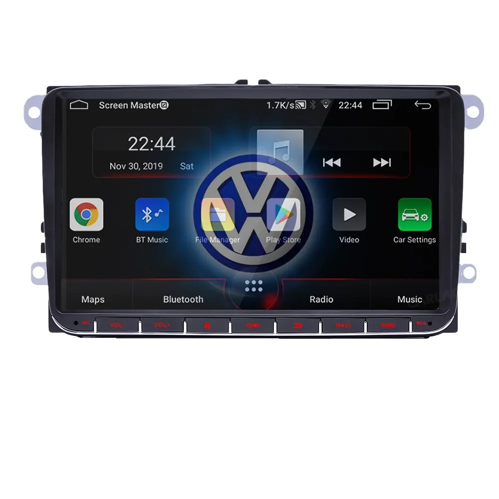 マルチメディアプレーヤー2 DinカーラジオCarPlayカーAndroidFor VWフォルクスワーゲンゴルフポロティグアンパサートb6SEATレオンシュコダイエティオクタビア