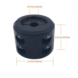Protector de Cuerda para Gancho de Remolque, Tapón de Goma para Cuerda, Acero, 2 Orificios de Montaje, Vehículo Todoterreno - Product Image 3