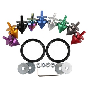 Yuechi JDM ספייק אלומיניום שחרור מהיר מחברים ערכת הפתח רכב אוטומטי פגוש תא מטען פגוש מכסים - Product Image 1