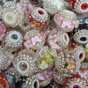 Perles rondes en lucite œil de chat de 19 mm faites à la main pour la fabrication de stylos, de cordons et d'accessoires de téléphone pour le bricolage - Product Image 1