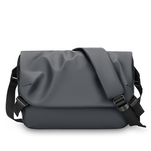 Waterproof Breathable <b>Crossbody</b> <b>Bag</b> Flap Minimalist Design <b>Large</b> Capacity Stylish Sports <b>Bag</b> Lid Casual Students Men Street - Product Image 3