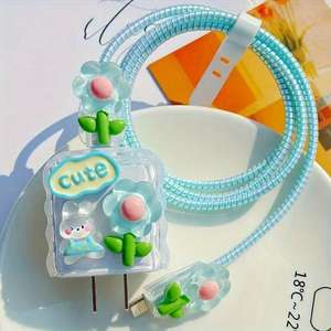 Vente directe usine – Housse de protection en plastique pour câble de charge et de données, design cœur, organisateur de câbles, enrouleur anti-casse, haut de gamme - Product Image 3