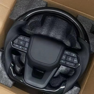 Volante Deportivo de Fibra de Carbono y Cuero para Hilux Land Cruiser GR Previa (<span class=keywords><strong>F122</strong></span>) con Agarre de 40 mm - Product Image 5
