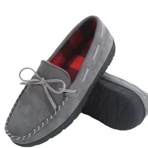 도매 미끄럼 방지 단독 fuax 스웨이드 통기성 소재 모카신 캐주얼 신발