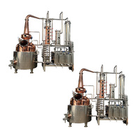 KIMLONG 200L/2000L/3000L Cuve de distillation sous pression électrique en cuivre rouge pour alcool, équipement de distillation artisanale, garantie 3 ans