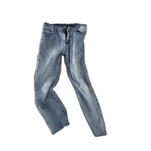 Pantalones vaqueros ajustados usados para mujer, color claro, precio barato, pantalones vaqueros Preloved, ropa usada en stock - Product Image 5