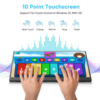 Moniteur de jeu tactile OLED HDR 15,6 pouces 1080P USB-C avec double haut-parleur premium, coque intelligente, écran portable externe IPS PS5