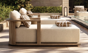 Lujo Morden Muebles de jardín Tumbonas Piscina Teca maciza Chaise Lounge <span class=keywords><strong>Lagos</strong></span> Teca Chaise - Product Image 5