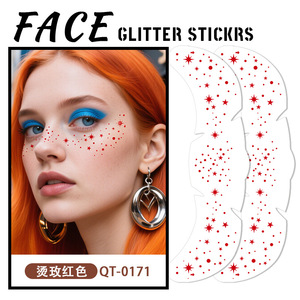 <span class=keywords><strong>Tatuaje</strong></span> <span class=keywords><strong>de</strong></span> pecas temporal <span class=keywords><strong>de</strong></span> oro rosa, parches <span class=keywords><strong>de</strong></span> maquillaje facial impermeables, mariposa, <span class=keywords><strong>estrella</strong></span>, corazón, purpurina, pecas, <span class=keywords><strong>tatuaje</strong></span> facial - Product Image 4
