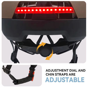 Système de sécurité à lumière LED rechargeable par USB Casque de vélo léger à la mode et intelligent Casque de sport de vélo de route Chapeaux de cyclisme - Product Image 4