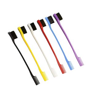Brosse professionnelle double face imperméable en nylon pour le contrôle des bords des cheveux de bébé, 8 couleurs, personnalisable avec LOGO – Vente chaude - Product Image 1