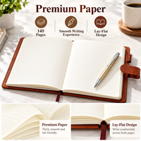 Carnet en cuir PU A5 avec logo personnalisé, coffret cadeau avec stylo, fermeture magnétique, journal d'affaires, cadeaux d'entreprise, vente en gros
