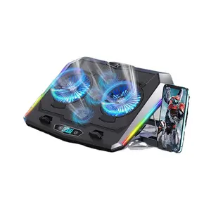 USB And Type-c Ports Laptop Cooling Pad Cooling Fans 18 Inch Laptop Cooler Colorful Game Cooler For Gaming Laptop