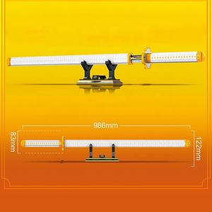 DK1506 démon tueur <span class=keywords><strong>Zenitsu</strong></span> japonais <span class=keywords><strong>Katana</strong></span> modèle petites particules bricolage assemblage épée couteau brique jouets blocs de construction ensembles - Product Image 4