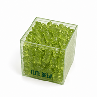 Boîtes à bonbons en plastique PS avec couvercles, transparentes, de qualité alimentaire, sans BPA, étanches, pour chocolats, vente en gros