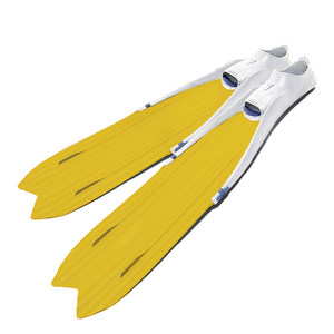 Palmes <span class=keywords><strong>de</strong></span> <span class=keywords><strong>plongée</strong></span> professionnelles Vdive - Rigideur moyenne, écologiques et durables, palmes longues pour la pêche et la chasse sous-marine - Product Image 1