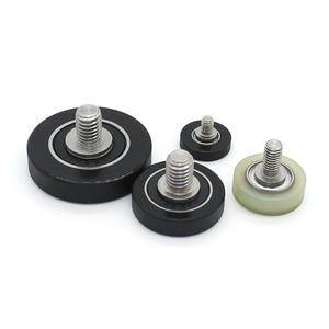 Rodamientos BDR Suministrados por el Fabricante, Poleas Recubiertas de TPU, Rodillos de Goma Suave Resistentes al Desgaste para Cajones y Ventanas, Tornillos - Product Image 2