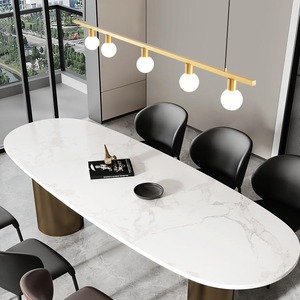 โคมไฟระย้าห้องอาหารทองแดงทั้งชิ้น สไตล์มินิมอลทันสมัย ปี 2024 ดีไซน์นอร์ดิกแบบเส้นเดียว สำหรับโต๊ะยาว - Product Image 2