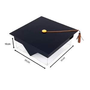 Best Selling Personalized Custom <b>Clear</b> Acrylic Graduation <b>Gift</b> <b>Box</b> Polished Surface 3mm Thickness for Custom Logo USA Origin - Product Image 2