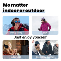 Cadeaux de Noël : Casque sans fil pliable avec haut-parleurs HD intégrés, microphone, chauffe-oreilles Bluetooth, écouteurs, protège-oreilles