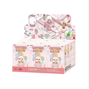Popmart bong bóng Mart crybaby bay ít nữ cảnh sát hoàng hậu PVC mặt sang trọng bí ẩn Hộp quà tặng - Product Image 3
