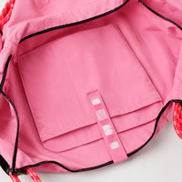 Sac fourre-tout en nylon brodé personnalisé, réutilisable, léger, pour le shopping, avec patch de dessin animé, pour les voyages et l'usage quotidien