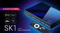 2024 UGOOS SK1 S928X-K Amlogic 8+128GB WiFi6 1000M 8K BT5.x Décodeur Android 11.0 Boîtier TV intelligent AI Lecteur multimédia