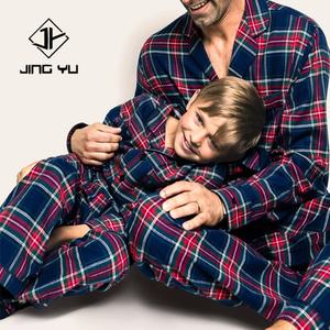 OEM Manufacturer Design Christmas <b>Pajamas</b> Cotton Plaid Lapel Custom Winter <b>Pajamas</b> Christmas <b>Set</b> - Product Image 1