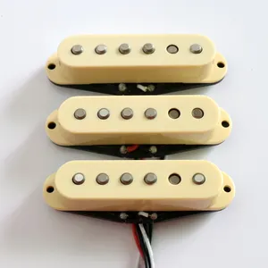 Vente en gros Donlis DS24 1set Micros guitare électrique ST à simple bobinage avec Alnico chanfreiné 2 tiges