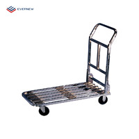 Chariot en métal multifonctionnel à Double étages, outil de poignée et de marquage de caddie à la main, chariot de nourriture, chariot mobile pour les courses