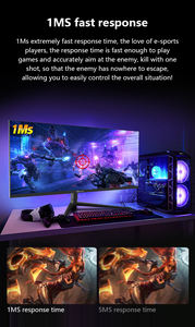 23.8 24 27 32 pouces incurvé plat 1K 2K 4K <span class=keywords><strong>120Hz</strong></span> 144Hz 165Hz 180Hz 240Hz moniteur <span class=keywords><strong>Pc</strong></span> ordinateur moniteurs moniteur de jeu - Product Image 4