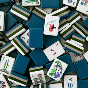 Custom Acrylic Mahjong Game Engraved Luxury Set Engraved Luxury Set American Mahjong Tiles for <b>Entertainment</b> - Product Image 1