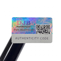 Étiquettes de sécurité holographiques personnalisées directes d'usine, anti-contrefaçon 3D avec code QR variable et encre argentée résistante à l'eau