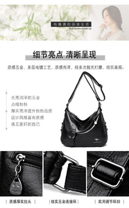 Bolso de Mano de Alta Calidad al por Mayor para Mujer, Bolso Casual Tipo Tote, Sac à Main Femme, Bolso de Lujo de Gran Capacidad, Bolso de Mano de Cuero PU para Mujer - Product Image 2