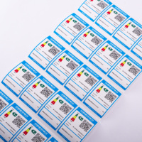 Autocollants adhésifs holographiques personnalisés de haute qualité, durables, écologiques, brillants, en acrylique, étiquettes d'emballage pour l'électronique