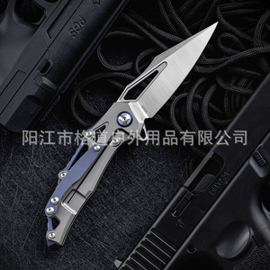 Nuevo Cuchillo Plegable Mecánico Bird TC4 con Mango de Aleación de Titanio y Acero M390 de Alta Dureza, Cuchillo Plegable para Exteriores - Product Image 5