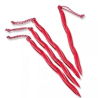 Accessoire de tente : Piquets de tente en aluminium en forme de U de 19 cm (7,5 po) pour camping, piquets de tente extérieurs en alliage