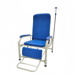 Silla de Infusión KS Individual Reclinable con Soporte para Piernas, Acero Inoxidable, Uso Hospitalario, Diseño Clínico - Product Image 3