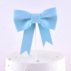 Décoration de Gâteau Instagram Noeud Papillon Carte de Gâteau <span class=keywords><strong>Anniversaire</strong></span> Drapeau Cuit Joyeux <span class=keywords><strong>Anniversaire</strong></span> Topper Gâteau - Product Image 6