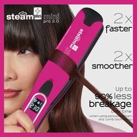 Lisseur de cheveux professionnel en titane pour usage en salon, technologie ionique, affichage de la température LED, électrique, USB, pour la maison et l'hôtel