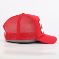 Gorras de camionero de malla de espuma de pico corto de 5 paneles de alta calidad con diseño personalizado de su propio logotipo al por mayor