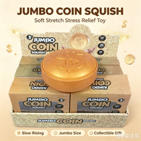 Mainan Squishy Jumbo Aneka Bentuk, Slow Rising TPR, Pereda Stres, Bentuk Buah, Rusa, Lemon, Naga, Blueberry, Kue, Koin, Kalkun